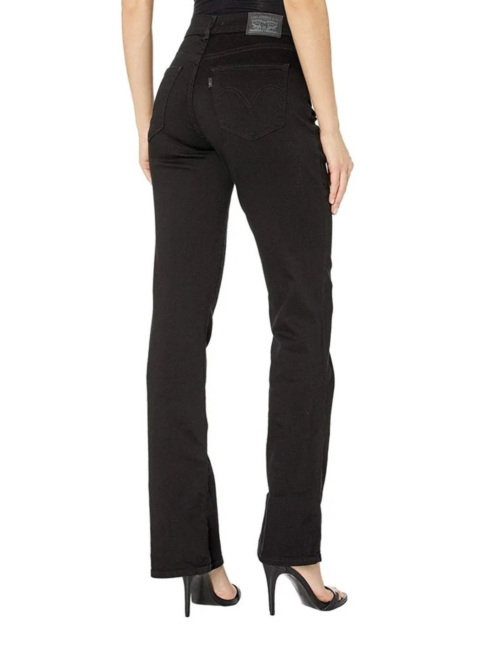 Levi’s Mid Rise Classic Bootcut Black Stretch Jeans size 6 28x32